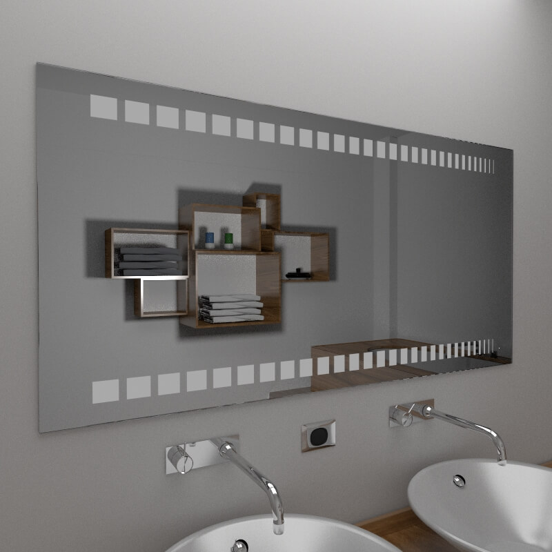 Badezimmerspiegel, Badspiegel mit Dekorum, Online-Verkauf von