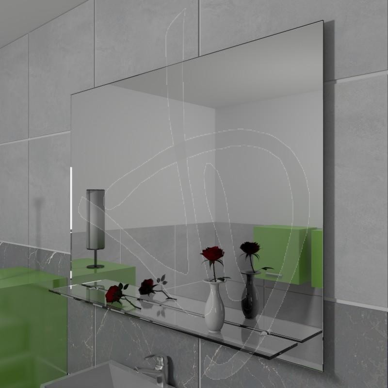 Spiegel mit Ablage, Spiegel rahmenlos, zugeschnittene Spiegel, Spiegel