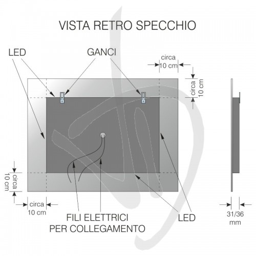Spiegel Online verziert, dekorativen Spiegel, dekorativen Spiegel, LED