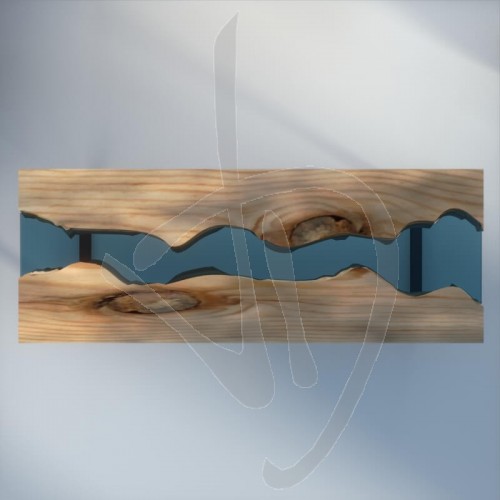 Tabel Fluss zugeschnitten, Glas Fluss, Couchtisch, modern gestalteten