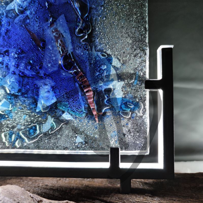Murano Glas Fused Lampen von Design - 5 - Designlampen aus Murano-Fusingglas