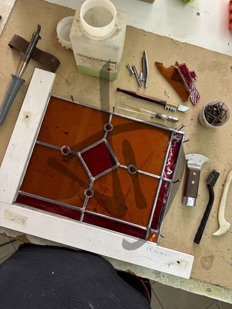 Gebundenes Buntglas 2 - Bleiverglasungen
