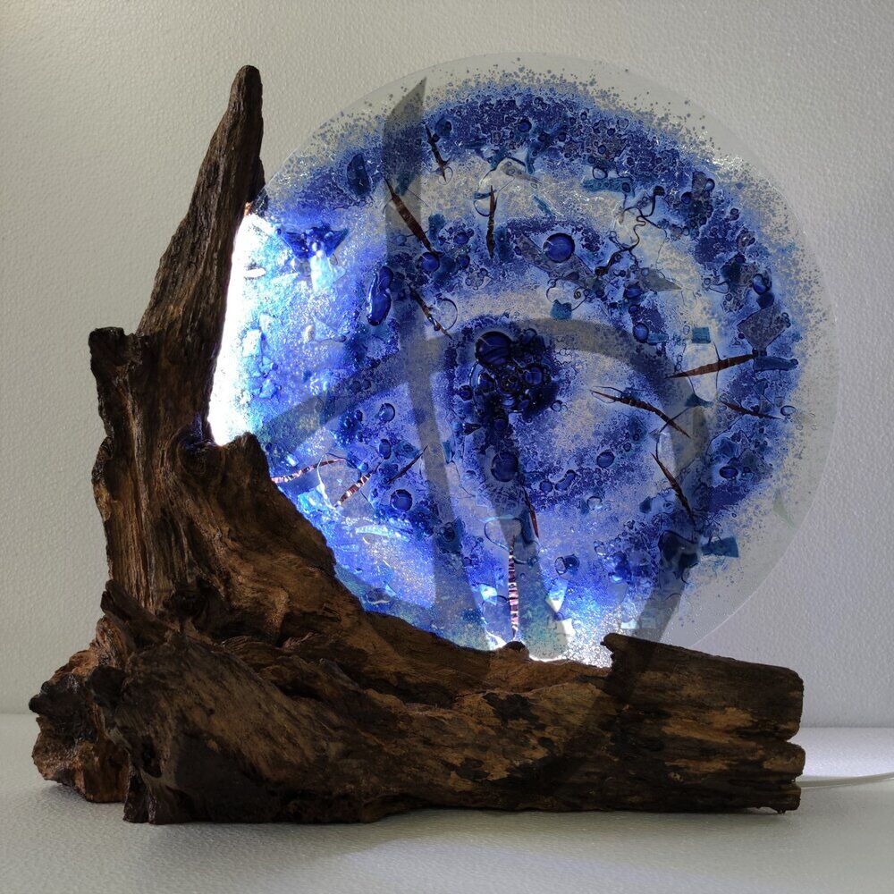 Maßgefertigte Produkte - Individuelle Lampen und Nachttischlampen - Designlampen aus Murano-Fusingglas - Lampade in vetrofusione di Murano di Design - 3