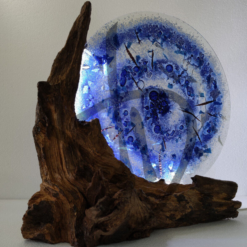 Maßgefertigte Produkte - Individuelle Lampen und Nachttischlampen - Designlampen aus Murano-Fusingglas - Lampade in vetrofusione di Murano di Design - 4