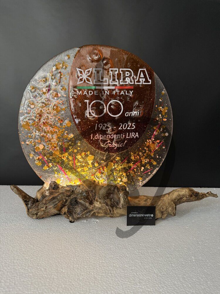 Maßgefertigte Produkte - Individuelle Lampen und Nachttischlampen - Designlampen aus Murano-Fusingglas - Lampade in vetrofusione di Murano di Design  regalo centenario 3
