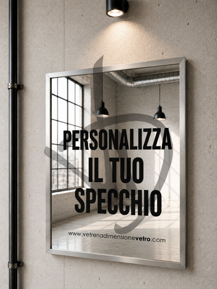 Specchio con scritta personalizza il tuo specchio - Sprüche auf Spiegeln